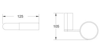 Стакан для ванной комнаты Rose RG1712 хром
